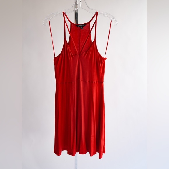 EXPRESS 🔥 Sleeveless Dress Red Size Small - Picture 3 of 11